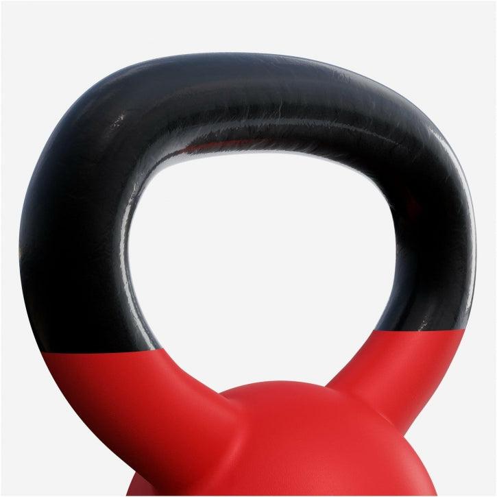 Kettlebell din fontă cu neopren roșu 2 - 32 kg