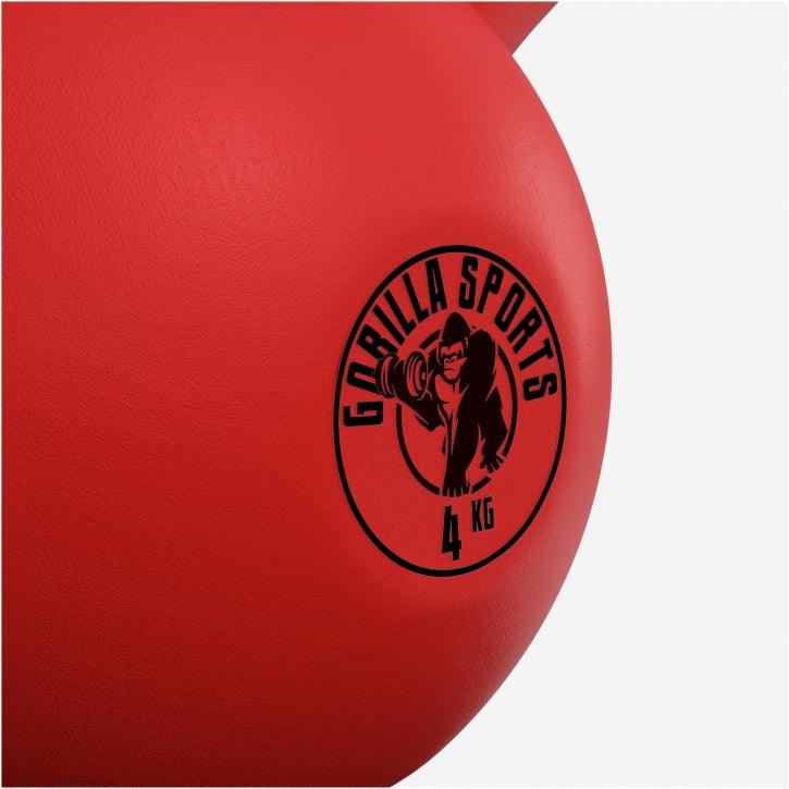 Kettlebell din fontă cu neopren roșu 2 - 32 kg