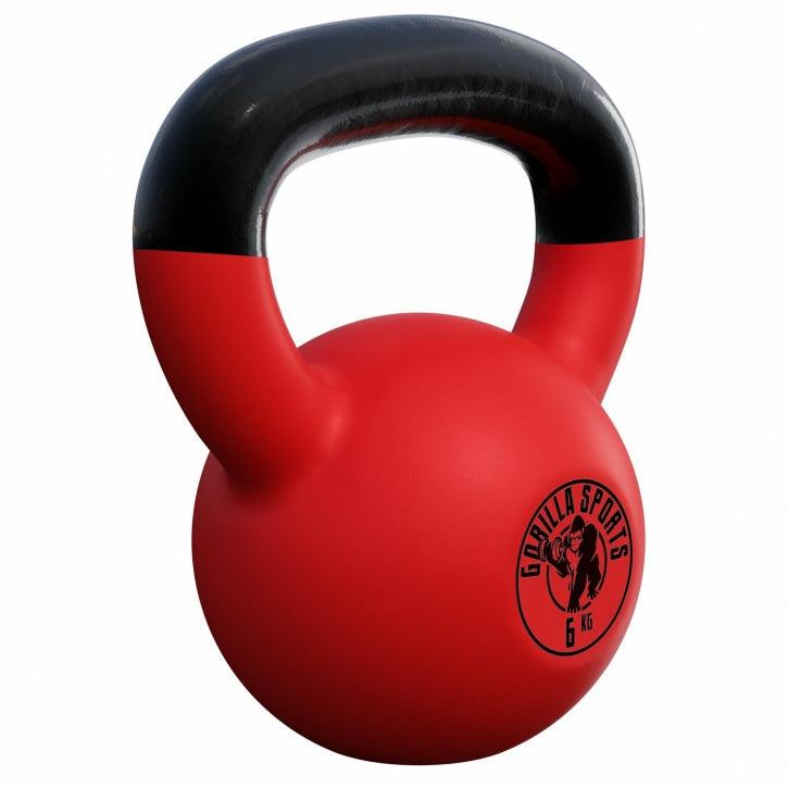 Kettlebell din fontă cu neopren roșu 2 - 32 kg
