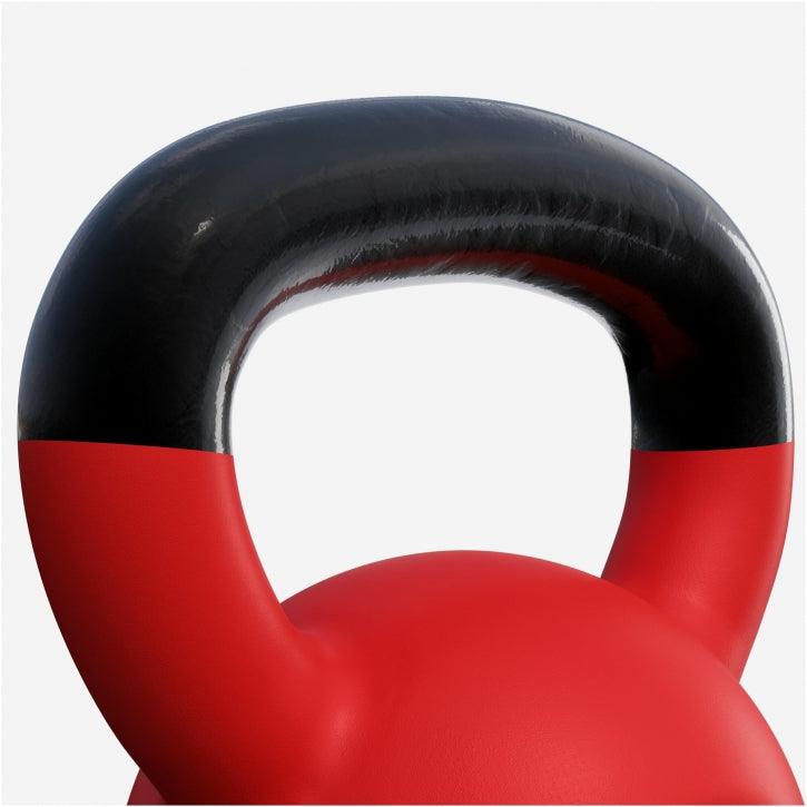Kettlebell din fontă cu neopren roșu 2 - 32 kg