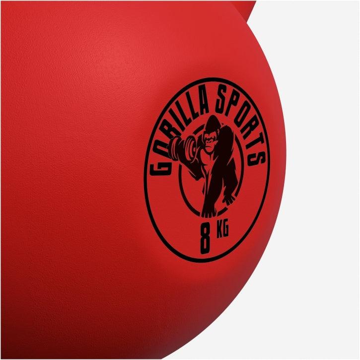 Kettlebell din fontă cu neopren roșu 2 - 32 kg