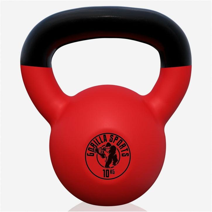 Kettlebell din fontă cu neopren roșu 2 - 32 kg