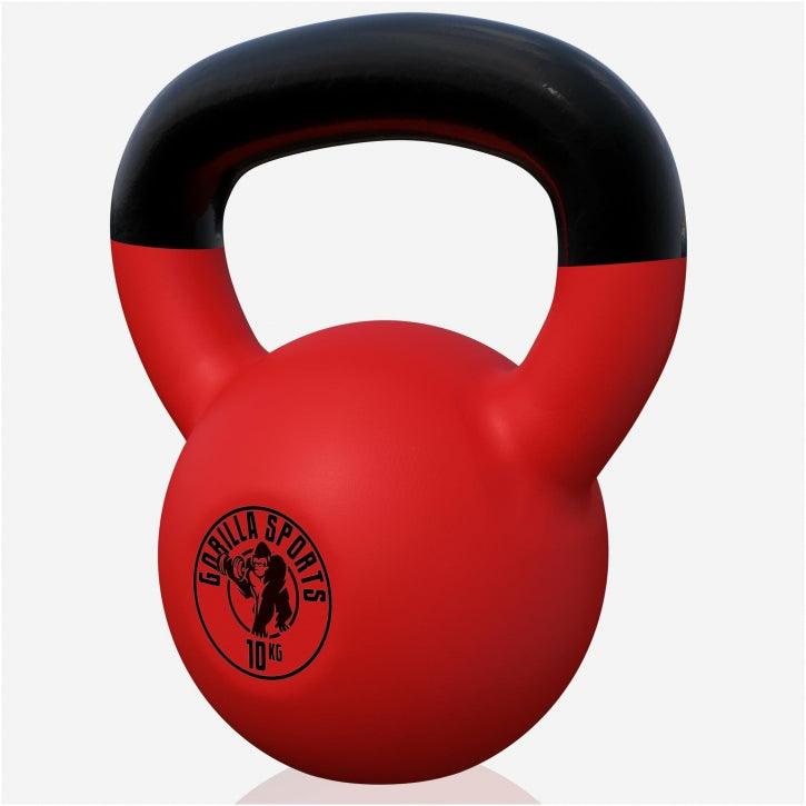 Kettlebell din fontă cu neopren roșu 2 - 32 kg