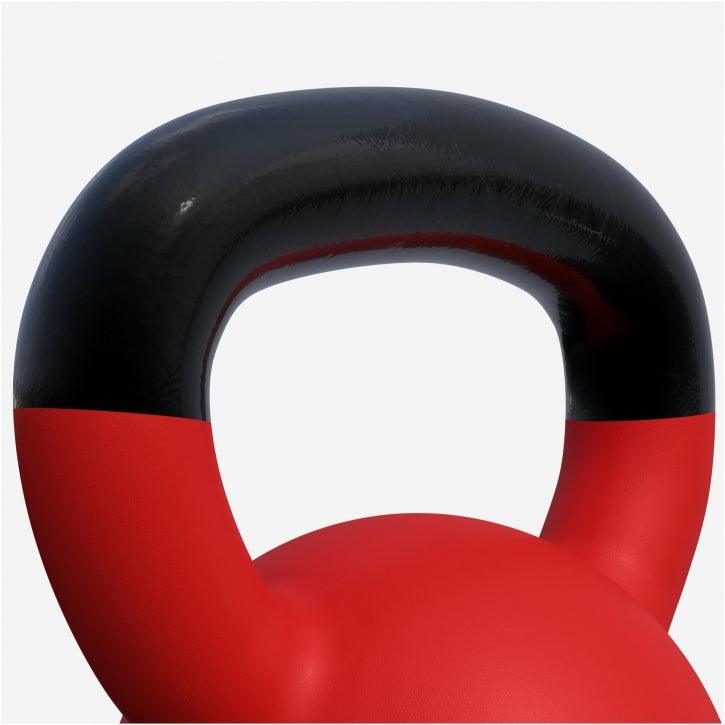 Kettlebell din fontă cu neopren roșu 2 - 32 kg