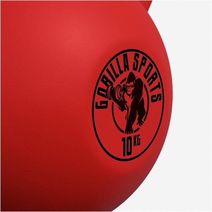 Kettlebell din fontă cu neopren roșu 2 - 32 kg