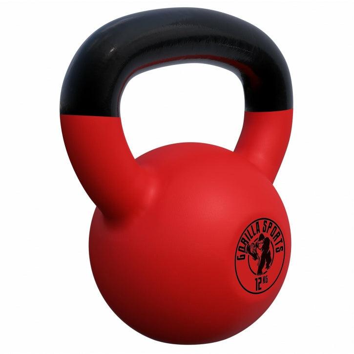 Kettlebell din fontă cu neopren roșu 2 - 32 kg