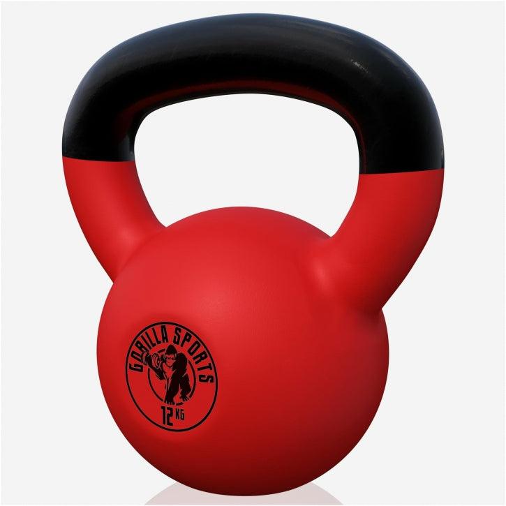 Kettlebell din fontă cu neopren roșu 2 - 32 kg