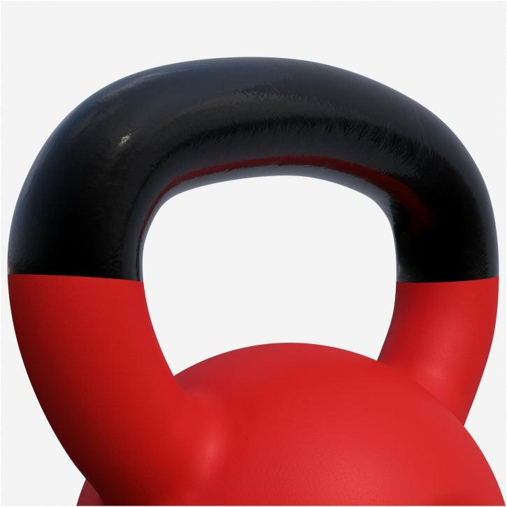 Kettlebell din fontă cu neopren roșu 2 - 32 kg