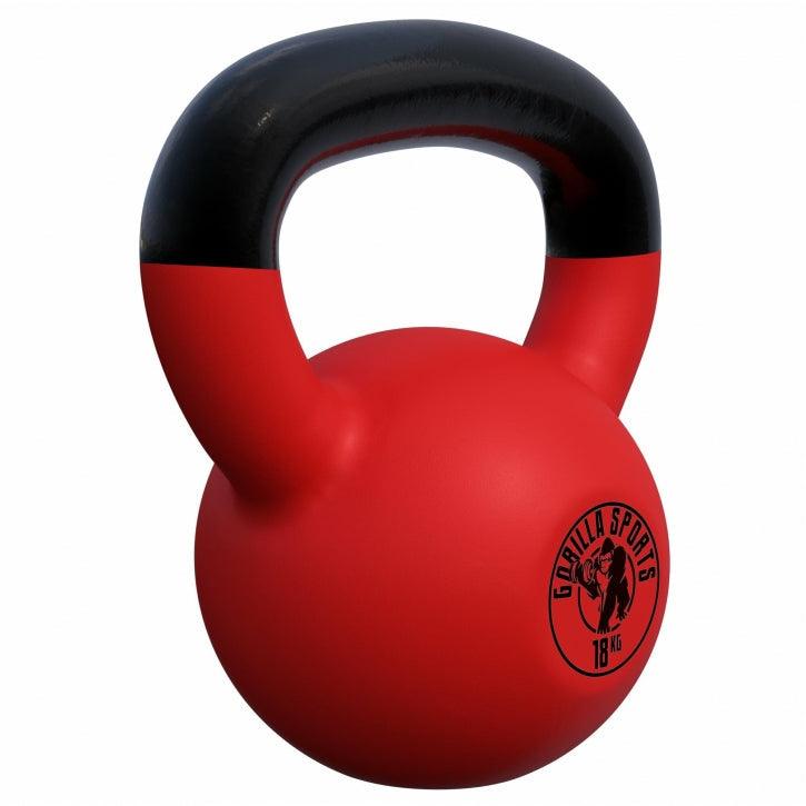 Kettlebell din fontă cu neopren roșu 2 - 32 kg