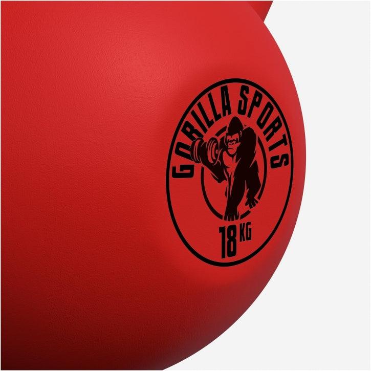 Kettlebell din fontă cu neopren roșu 2 - 32 kg