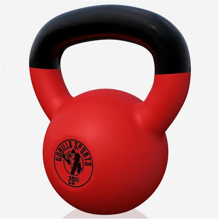 Kettlebell din fontă cu neopren roșu 2 - 32 kg