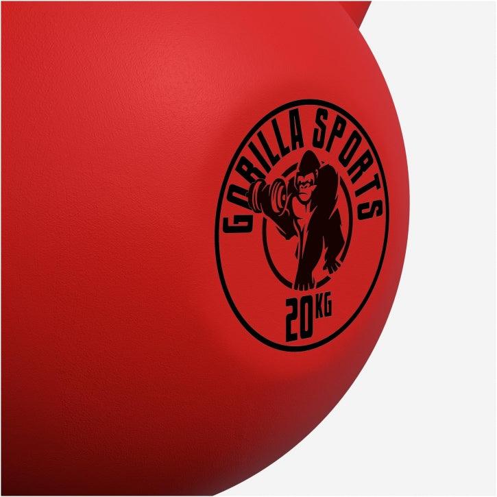Kettlebell din fontă cu neopren roșu 2 - 32 kg