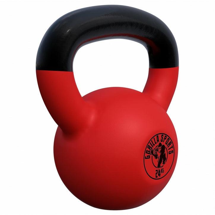 Kettlebell din fontă cu neopren roșu 2 - 32 kg