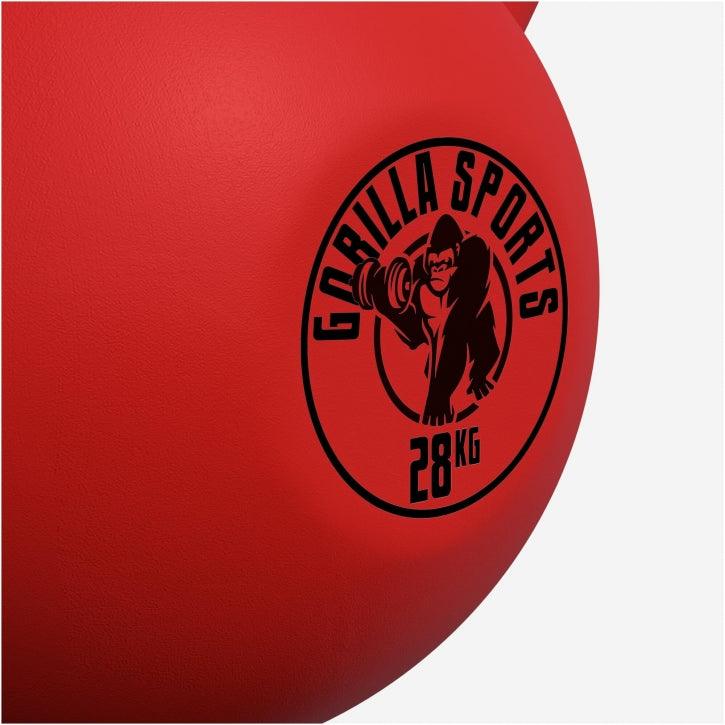 Kettlebell din fontă cu neopren roșu 2 - 32 kg