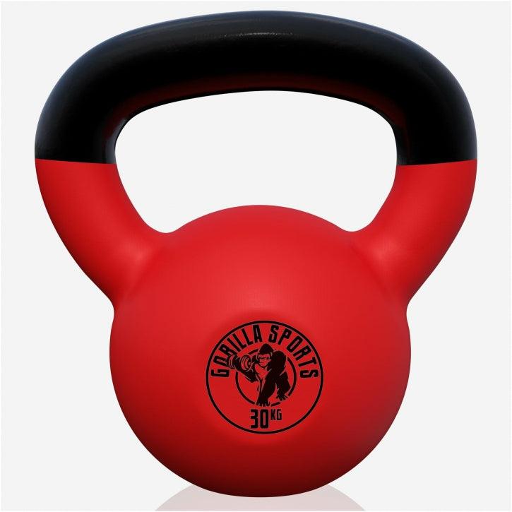 Kettlebell din fontă cu neopren roșu 2 - 32 kg