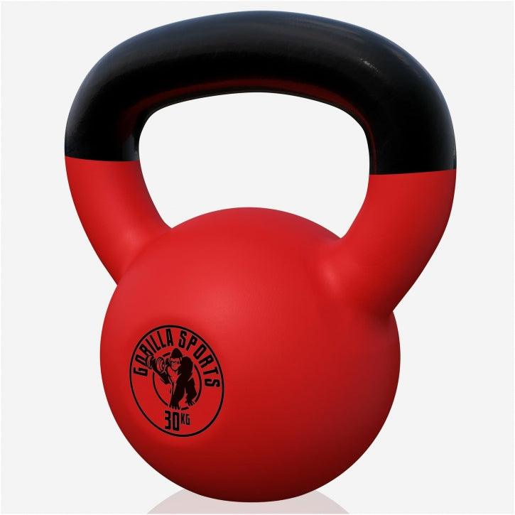 Kettlebell din fontă cu neopren roșu 2 - 32 kg