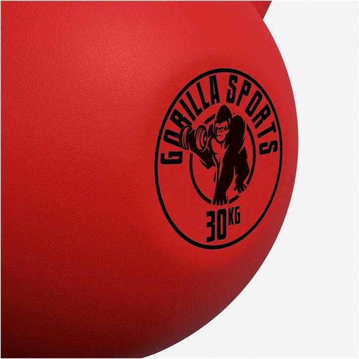 Kettlebell din fontă cu neopren roșu 2 - 32 kg