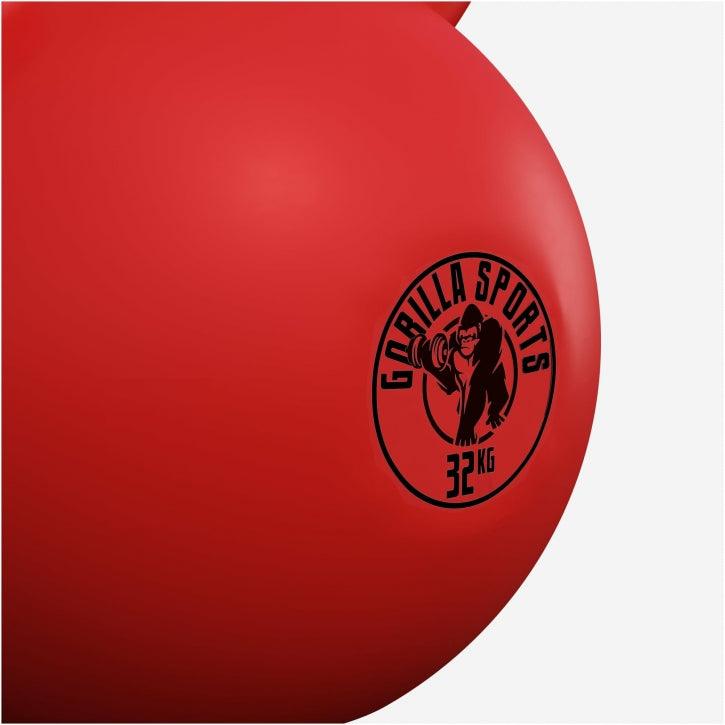 Kettlebell din fontă cu neopren roșu 2 - 32 kg