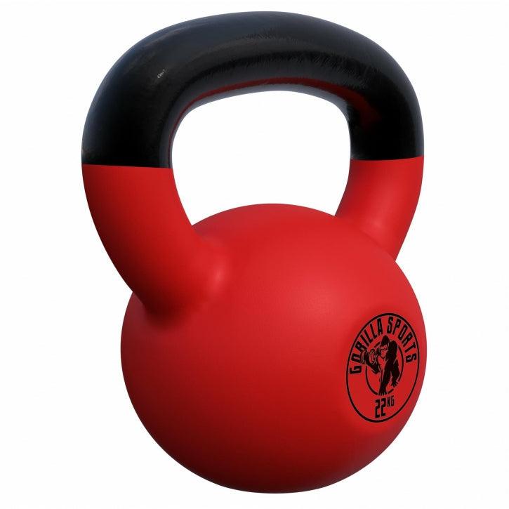 Kettlebell din fontă cu neopren roșu 2 - 32 kg