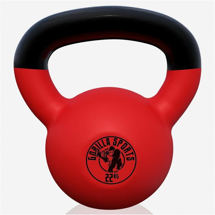 Kettlebell din fontă cu neopren roșu 2 - 32 kg