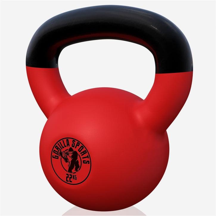 Kettlebell din fontă cu neopren roșu 2 - 32 kg