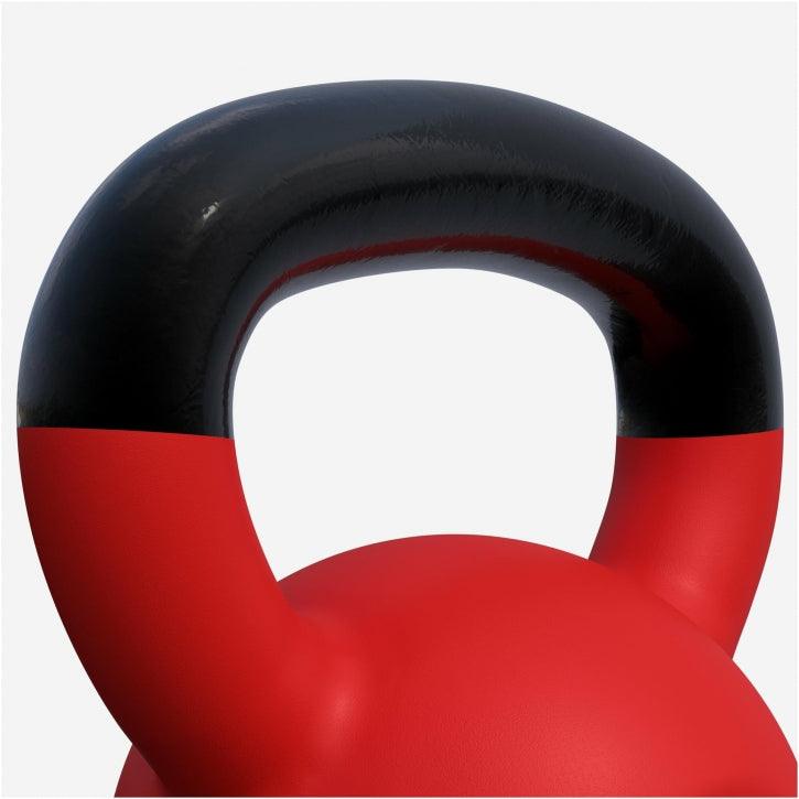 Kettlebell din fontă cu neopren roșu 2 - 32 kg