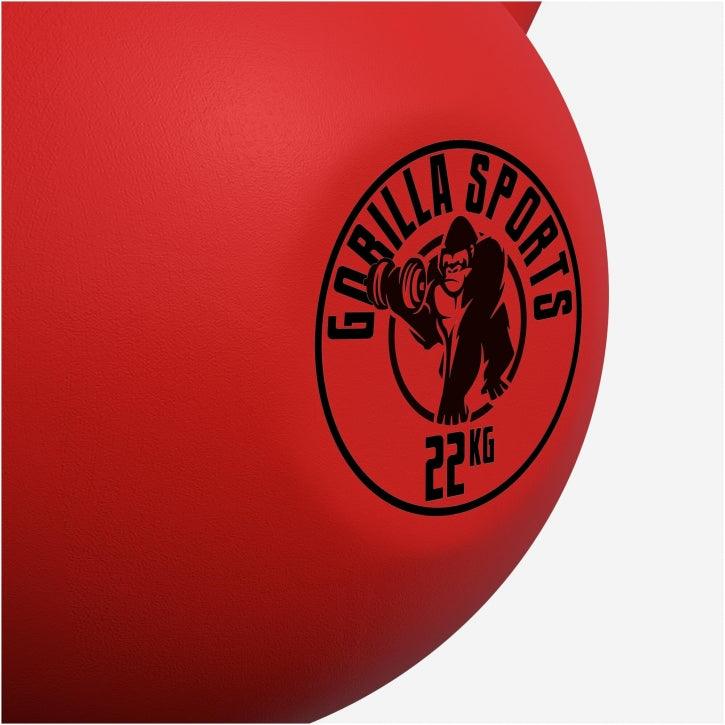 Kettlebell din fontă cu neopren roșu 2 - 32 kg