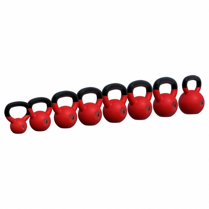 Kettlebell din fontă cu neopren roșu 2 - 32 kg