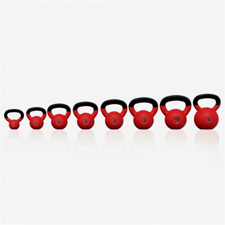 Kettlebell din fontă cu neopren roșu 2 - 32 kg