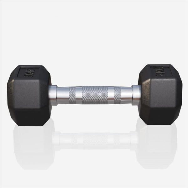 Halter hexagonal cu cauciuc 2 - 50 kg