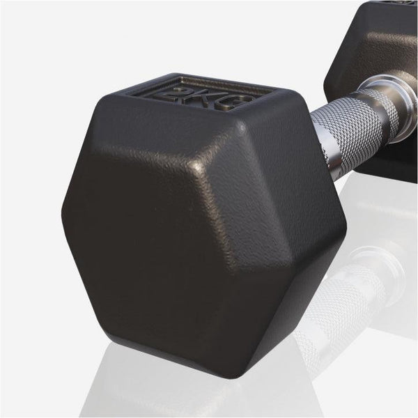 Halter hexagonal cu cauciuc 2 - 50 kg