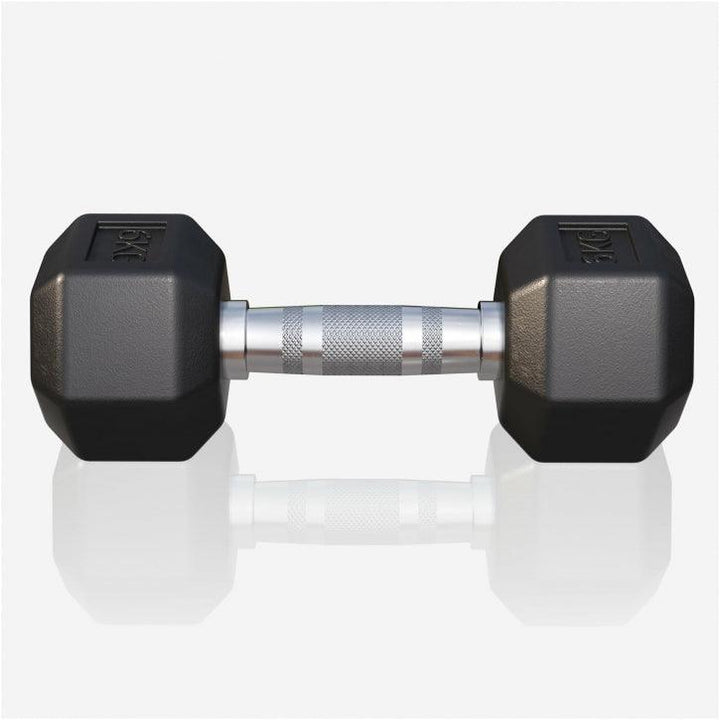 Halter hexagonal cu cauciuc 2 - 50 kg