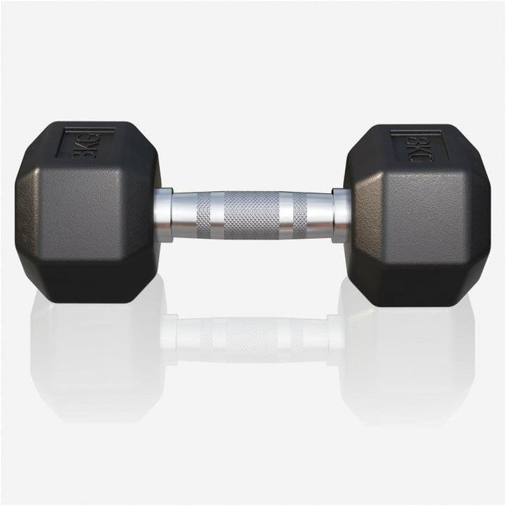 Halter hexagonal cu cauciuc 2 - 50 kg