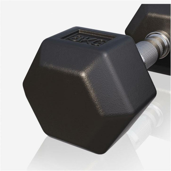 Halter hexagonal cu cauciuc 2 - 50 kg