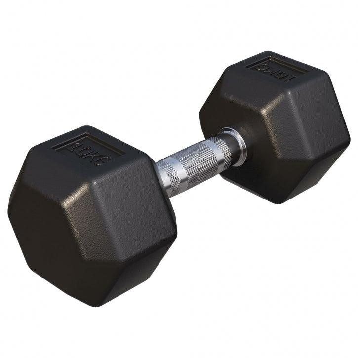Halter hexagonal cu cauciuc 2 - 50 kg