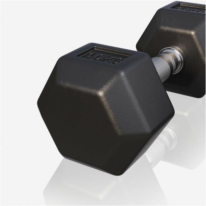 Halter hexagonal cu cauciuc 2 - 50 kg