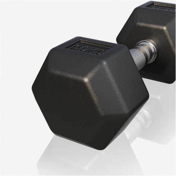 Halter hexagonal cu cauciuc 2 - 50 kg