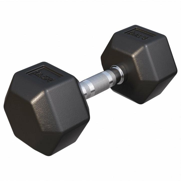 Halter hexagonal cu cauciuc 2 - 50 kg