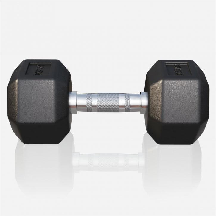 Halter hexagonal cu cauciuc 2 - 50 kg