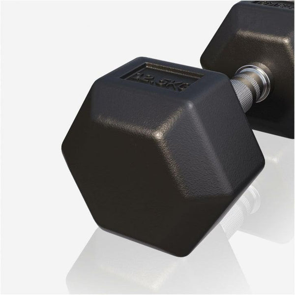 Halter hexagonal cu cauciuc 2 - 50 kg