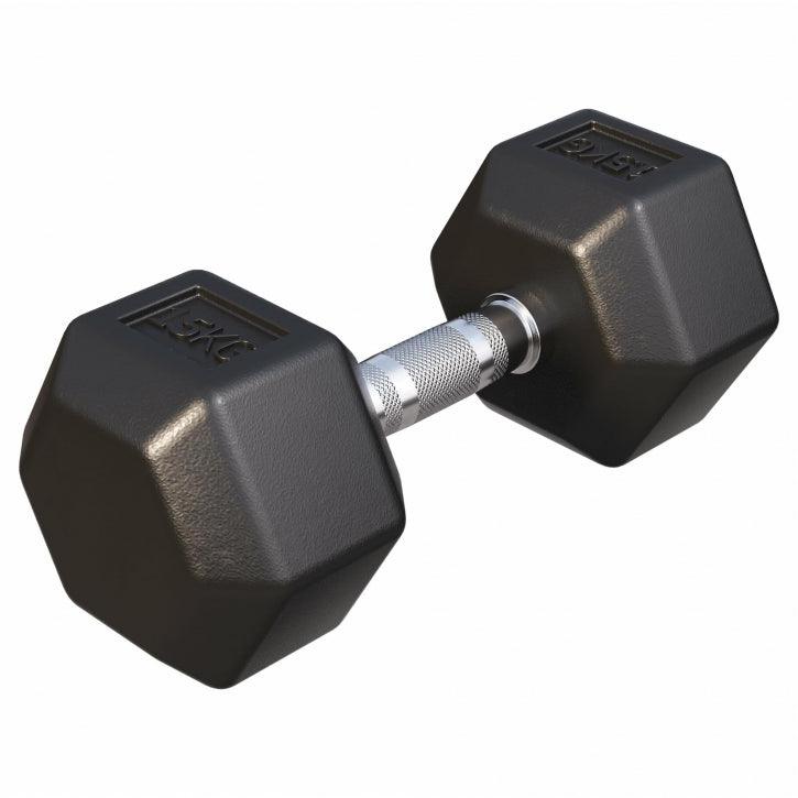 Halter hexagonal cu cauciuc 2 - 50 kg