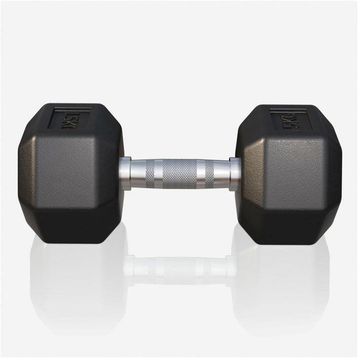 Halter hexagonal cu cauciuc 2 - 50 kg
