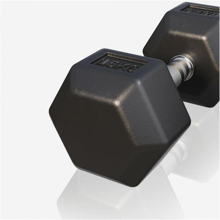 Halter hexagonal cu cauciuc 2 - 50 kg