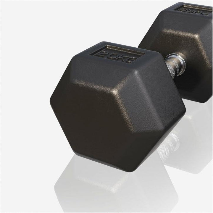 Halter hexagonal cu cauciuc 2 - 50 kg