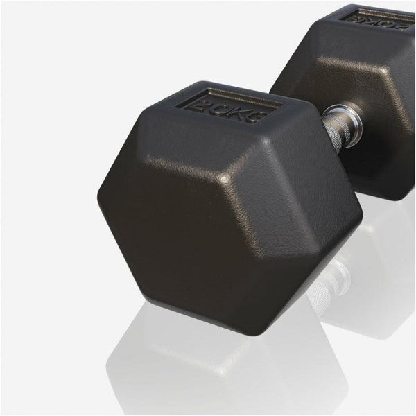 Halter hexagonal cu cauciuc 2 - 50 kg