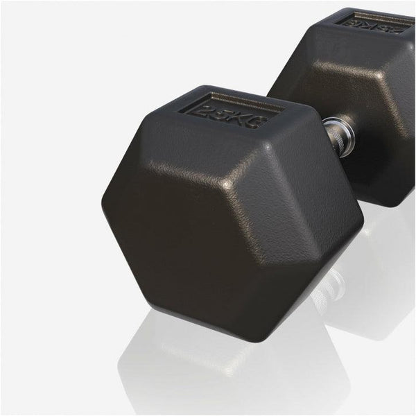 Halter hexagonal cu cauciuc 2 - 50 kg