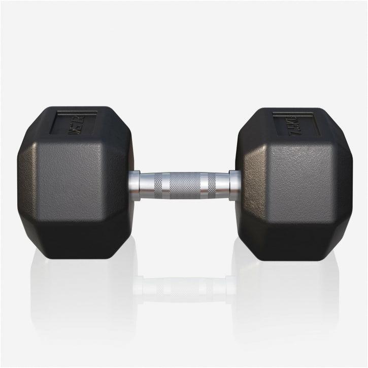 Halter hexagonal cu cauciuc 2 - 50 kg