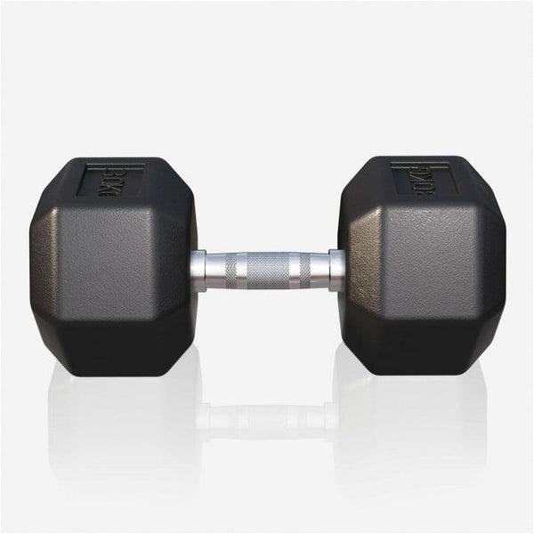Halter hexagonal cu cauciuc 2 - 50 kg