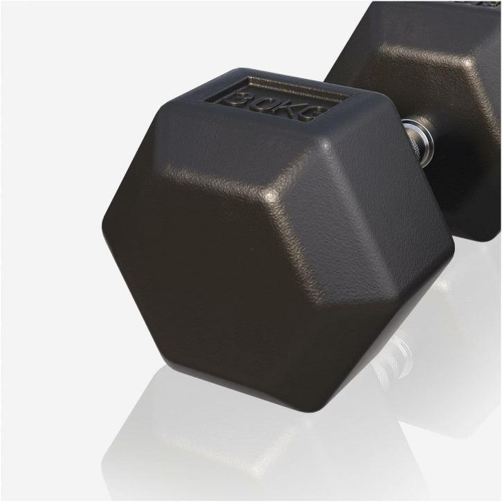 Halter hexagonal cu cauciuc 2 - 50 kg