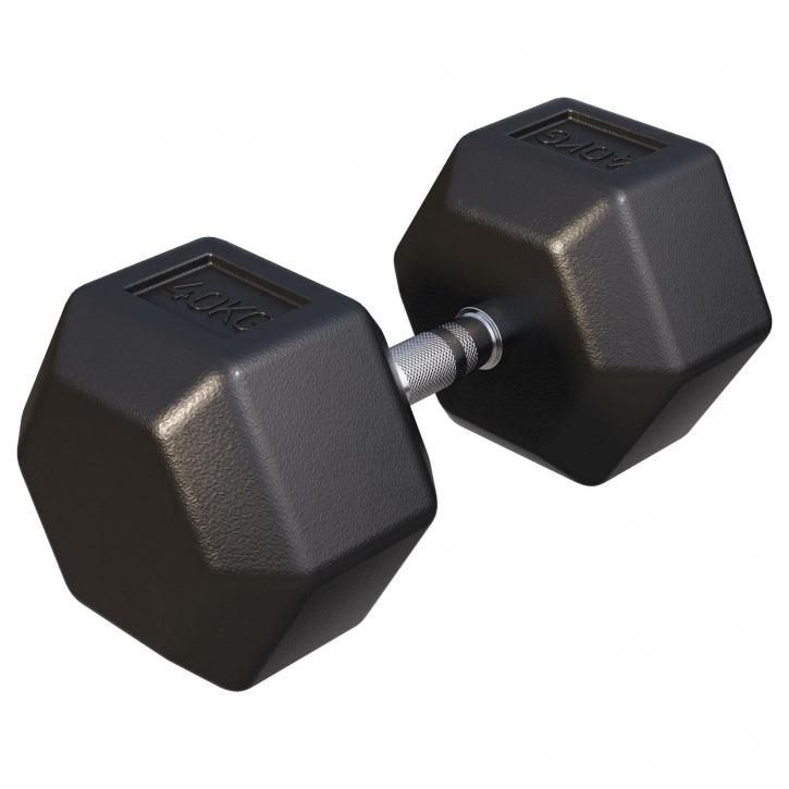 Halter hexagonal cu cauciuc 2 - 50 kg